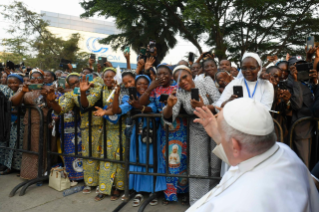 11-Apostolic Journey to the Democratic Republic of Congo: Prayer Meeting with Priests, Deacons, Consecrated Persons and Seminarians  