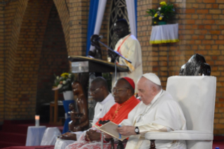 12-Apostolic Journey to the Democratic Republic of Congo: Prayer Meeting with Priests, Deacons, Consecrated Persons and Seminarians  