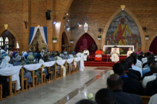 23-Viaggio Apostolico nella Repubblica Democratica del Congo: Incontro di preghiera con i Sacerdoti, i Diaconi, i Consacrati, le Consacrate e i Seminaristi 