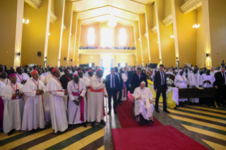 11-Apostolic Journey to South Sudan: Meeting with Bishops, Priests, Deacons, Consecrated Persons and Seminarians