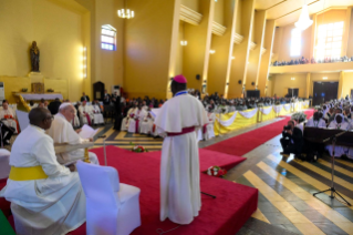 13-Apostolic Journey to South Sudan: Meeting with Bishops, Priests, Deacons, Consecrated Persons and Seminarians