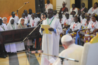 3-Apostolic Journey to South Sudan: Meeting with Bishops, Priests, Deacons, Consecrated Persons and Seminarians