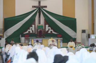 5-Viaje apostólico a Sudán del Sur: Encuentro con los obispos, sacerdotes, religiosos y religiosas, seminaristas 