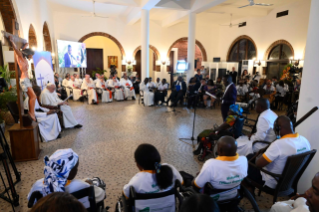 10-Viagem Apostólica à República Democrática do Congo: Encontro com os representantes de algumas obras de caridade