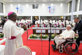 0-Voyage apostolique en République démocratique du Congo : Rencontre avec les évêques au siège de la CENCO (Kinshasa, 3 février 2023)