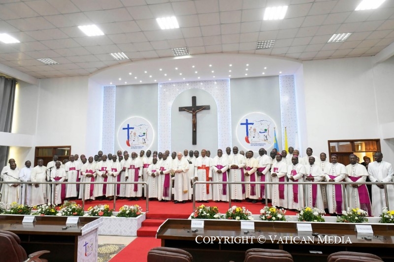 Obispos del Congo con el Papa