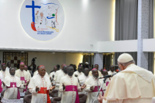 8-Viaggio Apostolico nella Repubblica Democratica del Congo: Incontro con i Vescovi  
