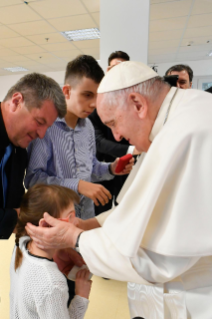 7-Apostolic Journey to Hungary: Visit to the Children of the “Blessed László Batthyány-Strattmann” Institute 