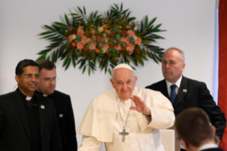 14-Apostolic Journey to Hungary: Visit to the Children of the “Blessed László Batthyány-Strattmann” Institute