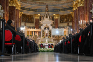 21-Viaje apostólico a Hungría: Encuentro con los obispos, sacerdotes, diáconos, consagrados, consagradas, seminaristas y agentes pastorales