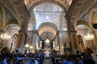 2-Viagem Apostólica a Ajácio: Oração do Ângelus com os Bispos, Sacerdotes, Diáconos, Consagrados e Consagradas e Seminaristas