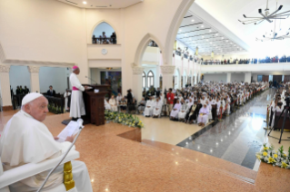 8-Viaggio Apostolico a Timor Leste: Incontro con i Vescovi, i Sacerdoti, i Diaconi, i Consacrati, le Consacrate, i Seminaristi e i Catechisti  