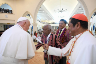 14-Viaggio Apostolico a Timor Leste: Incontro con i Vescovi, i Sacerdoti, i Diaconi, i Consacrati, le Consacrate, i Seminaristi e i Catechisti  