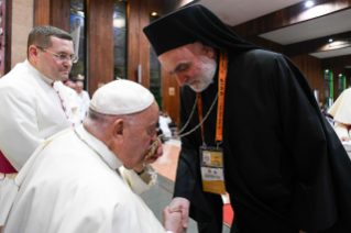 16-Viaje apostólico a Papúa Nueva Guinea: Encuentro con los obispos de Papúa Nueva Guinea y de las Islas Salomón, sacerdotes, diáconos, personas consagradas, seminaristas y catequistas  