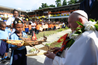 1-Apostolic Journey to Papua New Guinea: Private Meeting with a Group of Missionaries  