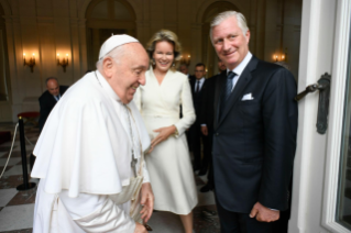 14-Apostolic Journey to Luxembourg and Belgium: Meeting with the Authorities and the Civil Society 