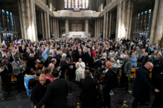 4-Viaje apostólico a Luxemburgo y Bélgica: Encuentro con obispos, sacerdotes, diáconos, personas consagradas, seminaristas y operadores pastorales en la basílica del Sagrado Corazón de Koekelberg 