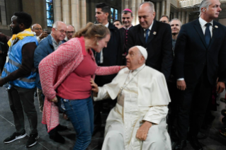 6-Viaje apostólico a Luxemburgo y Bélgica: Encuentro con obispos, sacerdotes, diáconos, personas consagradas, seminaristas y operadores pastorales en la basílica del Sagrado Corazón de Koekelberg 