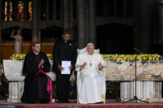 8-Viaje apostólico a Luxemburgo y Bélgica: Encuentro con obispos, sacerdotes, diáconos, personas consagradas, seminaristas y operadores pastorales en la basílica del Sagrado Corazón de Koekelberg 