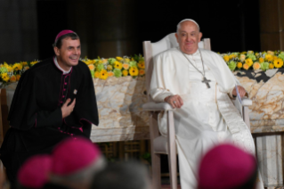 16-Viaje apostólico a Luxemburgo y Bélgica: Encuentro con obispos, sacerdotes, diáconos, personas consagradas, seminaristas y operadores pastorales en la basílica del Sagrado Corazón de Koekelberg 