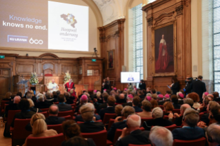 13-Viaggio Apostolico in Belgio: Incontro con i docenti universitari  