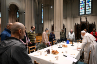 8-Viagem Apostólica ao Luxemburgo e à Bélgica: Encontro na paróquia de Saint Gilles