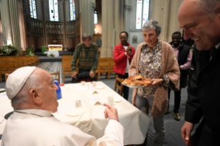 14-Viagem Apostólica ao Luxemburgo e à Bélgica: Encontro na paróquia de Saint Gilles