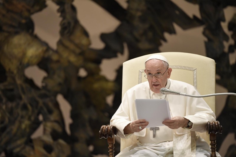 Papa, en la audiencia