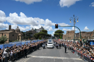 4-Interment of the coffin of the Roman Pontiff Francis