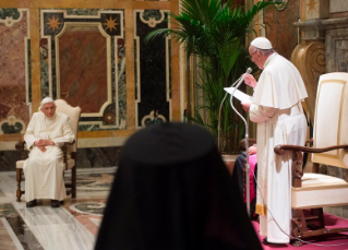 5-Feier zum 65-jährigen Priesterjubiläum des emeritierten Papstes Benedikt XVI.