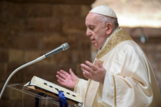0-Celebrazione della Santa Messa e firma dell’Enciclica “Fratelli tutti” alla tomba di San Francesco