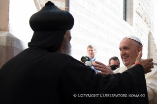 7-Visita del Santo Padre Francisco ad Asís para la Jornada mundial de oraci&#xf3;n por la paz &#x201c;Sed de Paz. Religiones y Culturas en di&#xe1;logo&#x201d;