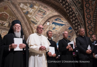 17-Visita del Santo Padre Francisco ad Asís para la Jornada mundial de oraci&#xf3;n por la paz &#x201c;Sed de Paz. Religiones y Culturas en di&#xe1;logo&#x201d;