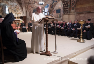 18-Besuch von Papst Franziskus in Assisi zum Weltgebetstag für den Frieden “Durst nach Frieden. Religionen und Kulturen im Dialog”