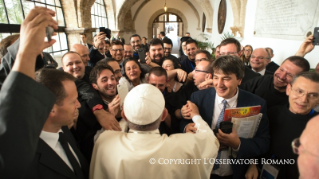 12-Besuch von Papst Franziskus in Assisi zum Weltgebetstag für den Frieden “Durst nach Frieden. Religionen und Kulturen im Dialog”