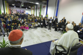 13-Visita del Santo Padre a la Ciudadela de la Caridad con ocasión del 40 aniversario de la Cáritas diocesana de Roma