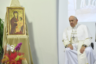 27-Visita del Santo Padre a la Ciudadela de la Caridad con ocasión del 40 aniversario de la Cáritas diocesana de Roma