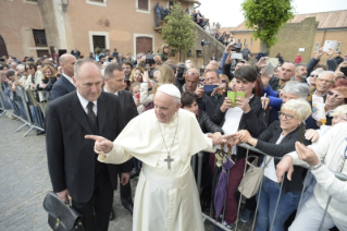 10-Pilgrimage of the Holy Father to the Shrine of Our Lady of Divine Love for the beginning of the Marian Month