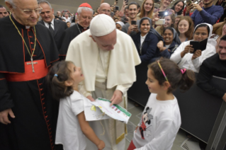 9-Incontro dei giovani con Papa Francesco e i Padri Sinodali in occasione della XV Assemblea Generale Ordinaria del Sinodo dei Vescovi
