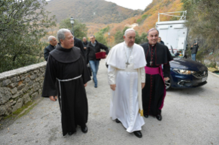 2-Visite du Pape François à Greccio : Célébration de la Parole et signature de la Lettre sur la Crèche.