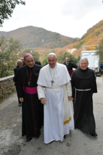 4-Visite du Pape François à Greccio : Célébration de la Parole et signature de la Lettre sur la Crèche.