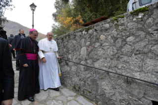 1-Visita del Santo Padre al Santuario Franciscano de Greccio