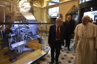 1-Visite du Saint-Père au siège du quotidien romain « Il Messaggero »