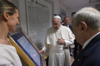9-Visite du Saint-Père au siège du quotidien romain « Il Messaggero »