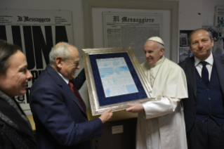 10-Visite du Saint-Père au siège du quotidien romain « Il Messaggero »