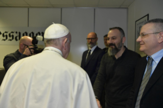 12-Visite du Saint-Père au siège du quotidien romain « Il Messaggero »