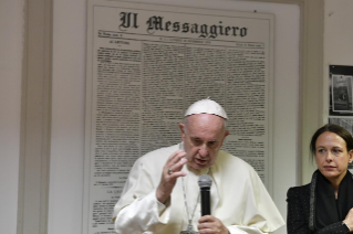22-Visite du Saint-Père au siège du quotidien romain « Il Messaggero »