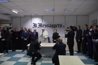 21-Visite du Saint-Père au siège du quotidien romain « Il Messaggero »