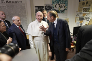 25-Visite du Saint-Père au siège du quotidien romain « Il Messaggero »