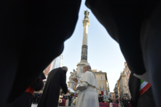 9-Act of Veneration to the Immaculate Conception of the Blessed Virgin Mary at the Spanish Steps